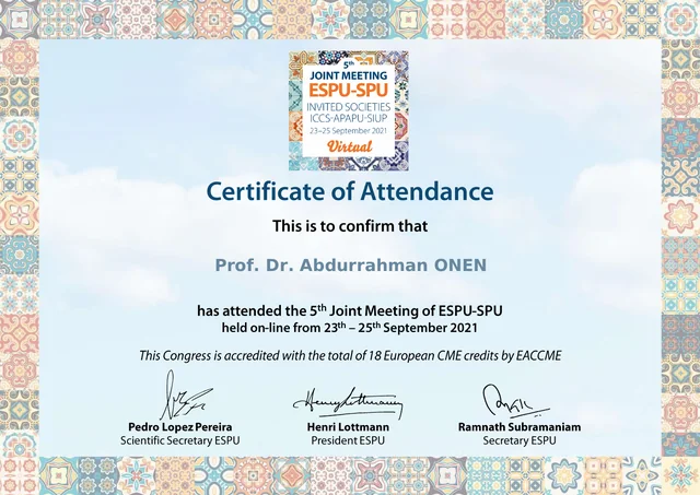 5th Joint Meeting of ESPU–SPU · 2021